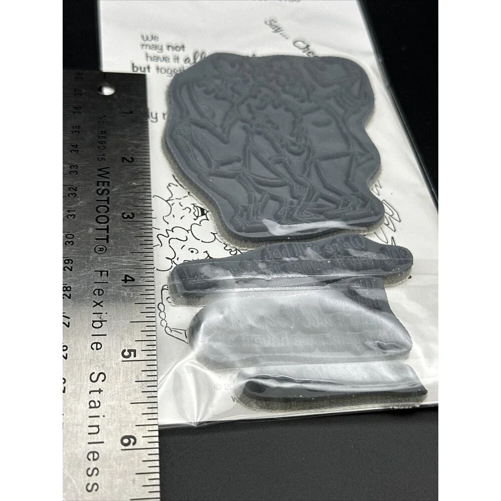 Art Impressions Girlfriends Cling Rubber Stamps Picture Perfect Set 4130